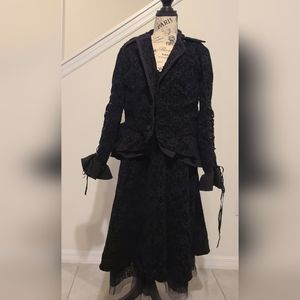 Nightmare Before Christmas Velvet Cutaway Jacket and Dress Set- Rare !!!!